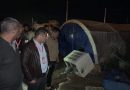 امطار ورياح شديدة تضرب مخيمات الخازر وحسن شام في اربيل  