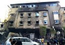 الدفاع المدني يخمد حريق بفندق في شارع السدة وسط كربلاء