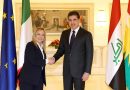 رئيسة الوزراء الايطالية تدعو الرئيس بارزاني لزيارة روما