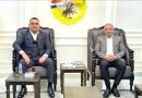 الفحل يستقبل مدير عام صحة صلاح الدين رائد الجبوري بعد حصوله على قرار قضائي بإعادته