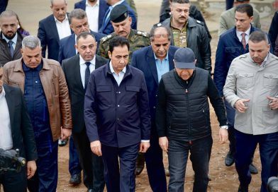 الدخيل ووزير الاعمار والإسكان يتفقدان الأعمال النهائية لمشروع إكمال دراسة وتنفيذ مجاري الحمدانية