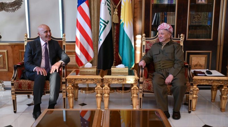 بارزاني يستقبل مبعوث الرئيس ترامب لشؤون سوريا والسفير الأمريكي في تركيا