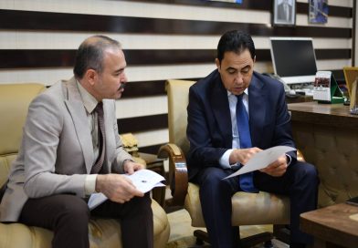 الدخيل يزور ديوان الرقابة المالية في الموصل لبحث إجراءات تمليك الأراضي الزراعية والجمعيات للمشمولين