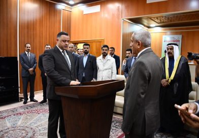 هيثم الزهوان محافظ صلاح الدين المنتخب يؤدي اليمين الدستورية امام القضاء