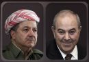 علاوي يستنكر في اتصال مع بارزاني الهجمات التي استهدفت اقليم كردستان