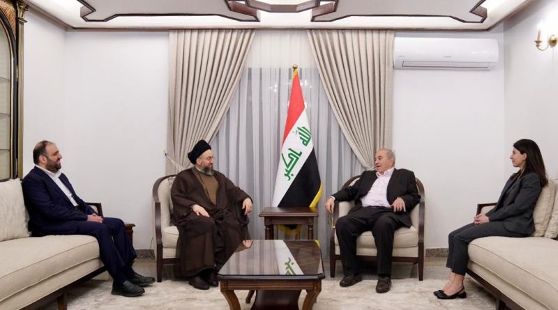 اياد علاوي يستقبل السيد عمار الحكيم