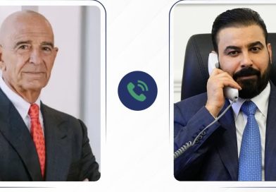 رئيس الوزراء المكلف علي فالح الزيدي يتلقى اتصالاً هاتفياً من المبعوث الأمريكي