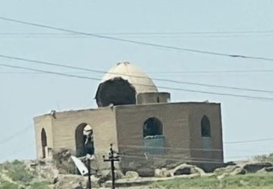 سقوط أجزاء من القبة الصليبية اقدم قباب العصور الاسلامية على الطريق بين سامراء وتكريت