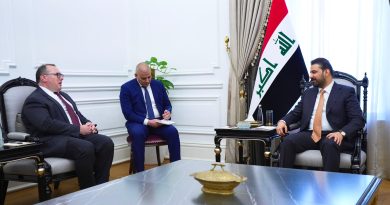 الزيدي يستقبل القائم بأعمال السفارة الأمريكية لدى العراق