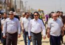الدخيل يتابع ميدانياً أعمال تأهيل شارع (60) في حي الانتصار بأيسر الموصل