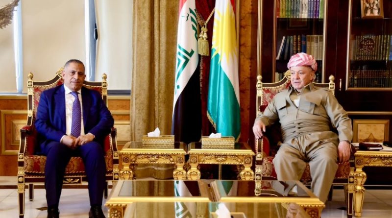 العبودي ينقل رسالة الزيدي إلى بارزاني ويؤكد دعم بغداد لأمن واستقرار الإقليم