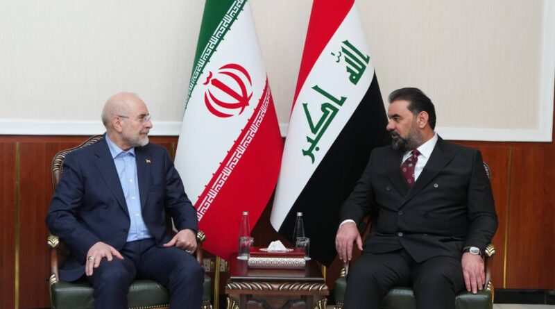 رئيس مجلس النواب هيبت الحلبوسي يستقبل رئيسَ مجلس الشورى الإيراني محمد باقر قاليباف رئيس مجلس النواب هيبت الحلبوسي يستقبل رئيسَ مجلس الشورى الإيراني محمد باقر قاليباف